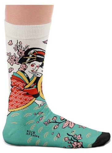 Sock Affairs Chaussettes Tatouage Traditionnel Geisha
