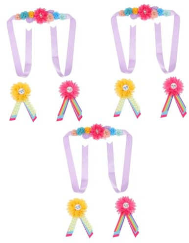 TOYANDONA 3sätze Schwangerschafts-corsage Mit Blumen Für Werdende Mütter Dekorative Bauchband Und Schärpe Für Shower Und Feiern Lang Bequem Und Stilvoll