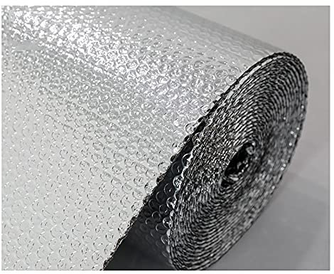 Isolierfolie Dämmfolie Heizkörper-Isolierfolie, Isolierrolle, Doppelfolie, Luftpolsterfolie, reflektierende Folie, wasserdicht, für Dachböden, Böden, Dächer und Wände