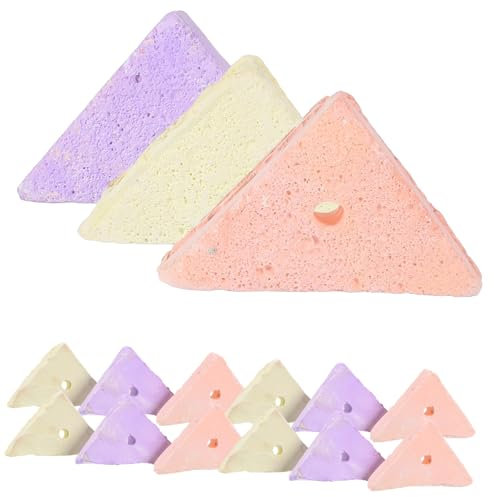 Happyyami 15stücke Kleintier Kauspielzeug Teilig Triangel-zahnstein Für Hamster Chinchillas Meerschweinchen Fördert Die Zahngesundheit Zufällige Farben Für Gesunde Zähne Und