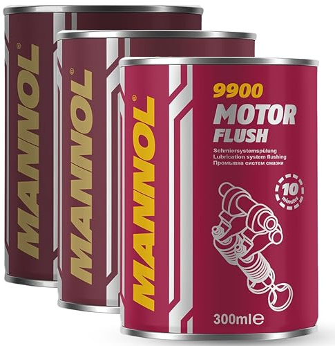 MANNOL | Pack x 3 Limpiador de Motor de 0,30L | Elimina Sedimentos y Lodos | Limpieza Segura y Eficaz | Compatible con Todo Tipo de Aceites | Ideal para Motores de Gasolina y Diésel