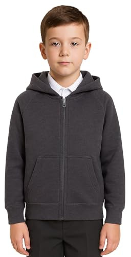 A2Z 4 Kids Zip Up Hoodie Long Sleeve - Zipper 461 Charcoal 13-14