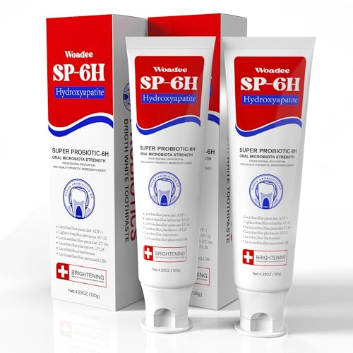 SP-6 Hydroxylapatit Probiotic Whitening Toothpaste, SP-6 Probiotic Whitening Toothpaste, 6 Probiotika + Hydroxylapatit-Formel für Zahnaufhellung, Stärkung und Zahnschmelzschutz (2)