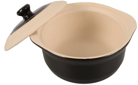 VICASKY Casseruola Terracotta Per Uso Pentola Per Stufati Per Brasare Pollo Cucinare Porridge e Zuppe Resistente e