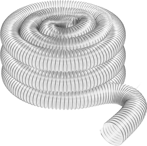 Hose for Vacuum Cleaner 50mm Dust Extractor Woodworking Bellows PVC Industrial Dust Collect Pipe Construction Vacuum Cleaner(3m)
