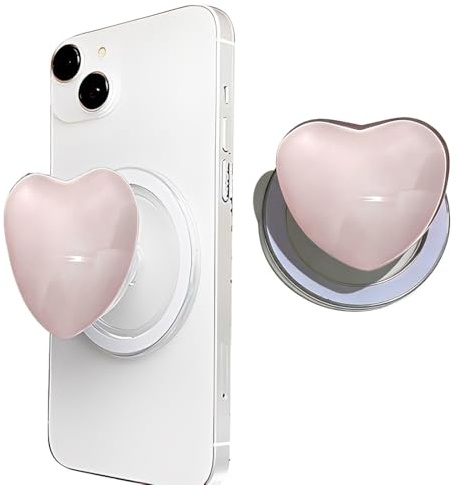 TEOZBLU Impugnatura Smartphone,Supporto Ad Anello Magnetico Per Cellulare,Phone Grip,Supporto e Maniglia Estensibili,Impugnatura Telefoni Magnetico Cellulari Grip,Base Supporti,Accessori Telefono,Rosa