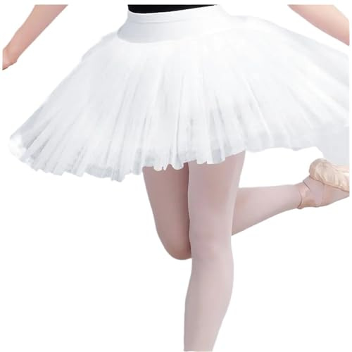 Vestido de tutú Ballet for Mujer, Falda Lago los Cisnes for Adultos, Disfraces Baile for niñas, Vestido Bailarina, Ropa Escenario para Baile(White,M Height 155-160cm)