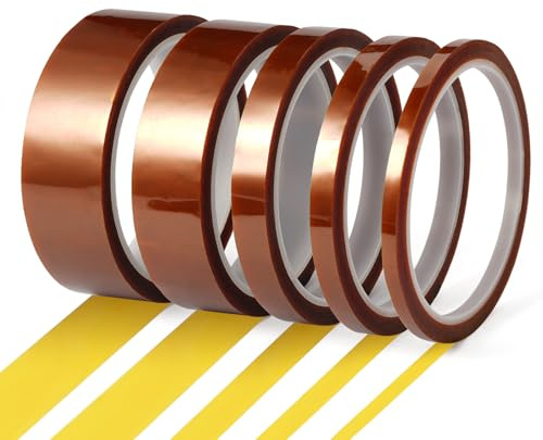 5 Rollos Cinta Térmica Sublimación, Cinta Adhesiva Resistente al Calor