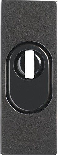 ABUS Tür-Schutzrosette RSZS316 B7 mit Zylinderschutz für Metalltüren, dunkelbraun, 09403 | Rechteckige Schutzrosette mit Ziehschutz aus Spezialstahl – schützt gegen Abbrechen, Ziehen und Anbohren