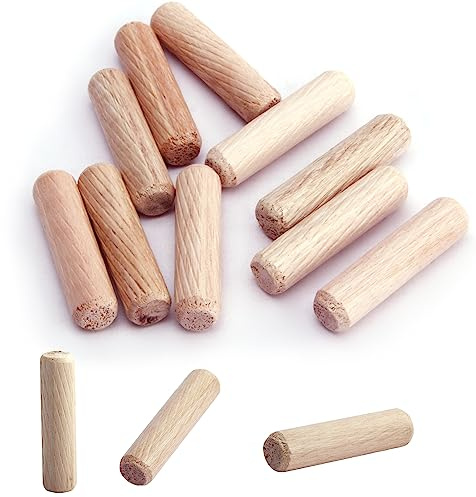 MroMax 50Pcs 10 x 40mm Wooden Dowel Pins (Approx 3/8 x 1-1/2)