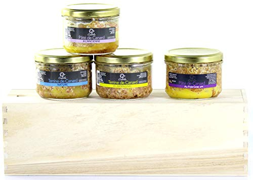 Jemangefrancais Panier Garni de Pâtés et Terrines au Canard