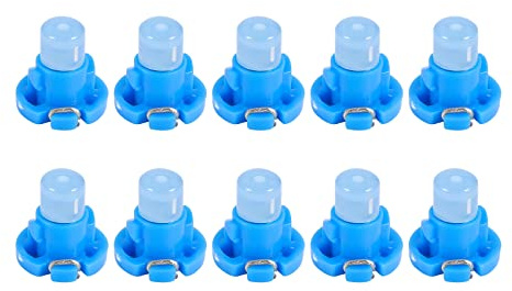 Bopfimer LáMpara de Luz de la Base Instrumento Tablero Coche 10Pcs T4.2 COB Bombilla Tablero de Instrumentos de la CuñA Coche LáMpara DC12V
