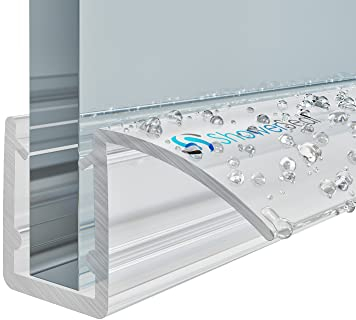 Shower Door Deflector Seal | 4-6mm to 10mm Glass Versions | Pivot Door Shower Seal Strip (4-6mm Glass 850mm Long)