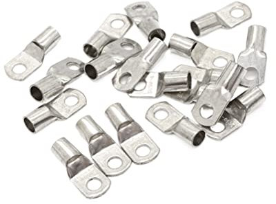 20PCS SC6-5/6 M4/M5/M6/M8 4mm2 6mm2 10/16/25mm2 35/50mm2 4mm 5mm 6mm 8mm Bolt Hole Tinned Copper Cable lugs Battery Terminal (Size : M8 35mm2)