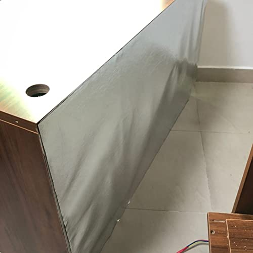 HARICSET Laminat Unterlage Trittschalldämmung Laminat 2 mm Dick Silence Floor Akustik ALU Gehschalldämmung für Laminat und Parkett mit Alu-Dampfbremse(Size:1 * 40m)