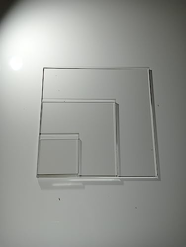 Plaque Plastique Carrée Incolore - Épaisseur 4mm - Format 550 x 550mm