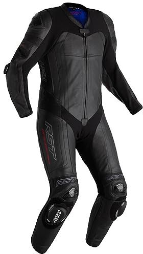RST Pro Series Evo Airbag One Piece Tuta in pelle da moto, nero, L