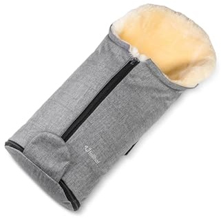 Kinderwagenfellsack GASTEIN black melange