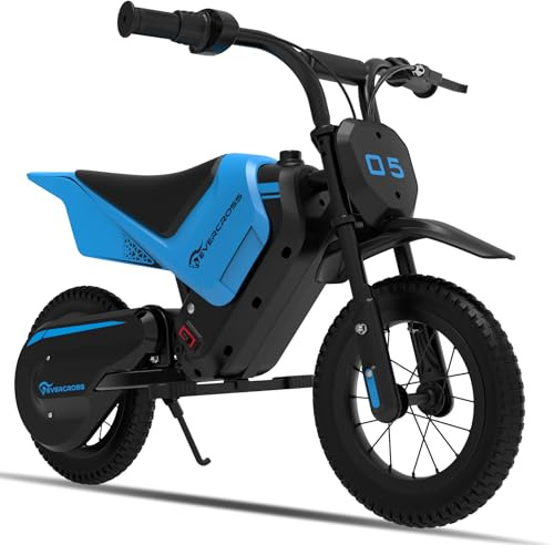 EVERCROSS EV05M Elektrisk Motor för Barn, Elektrisk Motor 150W, 8/16 km/h Hastighetsläge och 10 km Räckvidd, 12'' Motocross för Barn 3-12 År