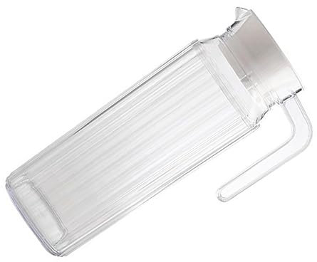 LIFKOME Tetera De Hierbas Transparente De Diseño De Rayas Para Bebidas Frías y Calientes Botella De Agua De Jarra De Agua De Gran Capacidad