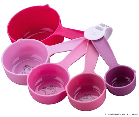 Dr. Oetker Messlöffel-Set Peppa Wutz – Präzises Messen und kinderfreundliches Design mit Peppa Pig – Perfekt für kleine Bäcker und Bäckerinnen, Rosa