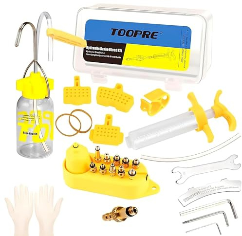 yuentoen Hydraulische Scheibenbremsen Entlüftung Kit für Shimano,Magura,Tektro, Fahrrad Fluid Hydraulische Scheibenbremse Entlüftungsset Kit, Fahrrad Bremsen Entlüftungskit