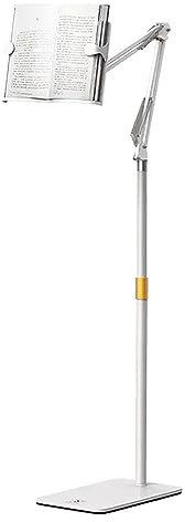 CHANGLKJ Boden-Buchständer, vertikaler Boden-Buchhalter, freihändiger Halter zum Lesen, einseitig 25 mm Klemmstärke, Höhe und Betrachtungswinkel angepasst, für Zeitschriften, Rezepte, Noten