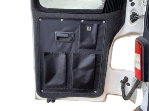 OLPRO VW T5/T6 Rear Barn Door Storage Organiser - Left Hand Side, Van storage organiser, Van interior organiser, Campervan storage organiser, Campervan door storage