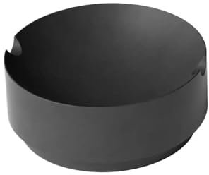 TCDHICY Aschenbecher Runder Zementaschenbecher, klarer Wasserbeton-Aschenbecher, Stabiler Aschenbecher for Zuhause, Büro, Restaurants, Balkon und Außenbereiche usw Desktop-Aschenbecher(Schwarz)