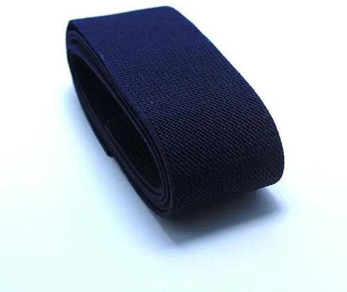 Cinturón de falda de pantalón duradero de sarga de color popular de 4 cm de ancho/accesorios de costura de ropa/banda elástica/banda de goma - Azul marino - 40 mm