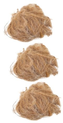 Supvox Feueranzünder 3 Stück Jute Naturmaterial Wetterfest Praktischer Flammenanzünder für Outdoor Camping Grillen Survival Einfach zu Benutzen