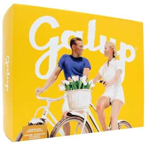 Galup Colomba Pasquale Limone e Albicocca 750g - Dolce di Pasqua in Scatola - Lievitazione Naturale con Frutta Candita, Glassa alla Nocciola e Mandorle - Ricetta Fresca e Delicata