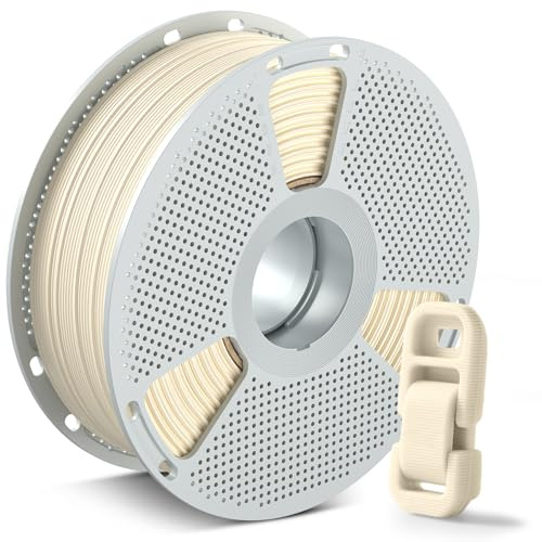 SUNLU Easy PA Filament 1,75mm 1KG, Nylon 6+66 3D-Druckerfilament, Polyamid (PA) Nylon Filament, Verzugsfreies Drucken, PC-Spule, Passt zu den Meisten FDM-Druckern, 1KG Spule (2,2lbs), Naturfarbe