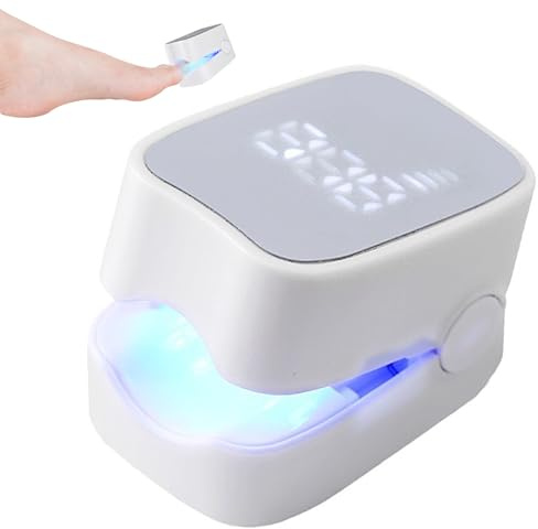 Dispositivo Laser per Funghi alle Unghie da 7 Minuti con visualizzazione del Tempo, antimicotico ad Azione Rapida per Unghie Multiple di Mani e Piedi, Trattamento per Unghie dei pi