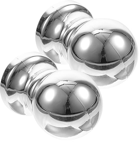 UPKOCH 2pcs Silver Flagpole Toppers Small Flagpole Finial Ornaments Replacement Yard Flag Finials Garden Accessories Outdoor Parts
