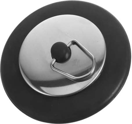 Wakauto Rubber Bathtub Drain Stopper with Stainless Steel Seal Tub Plug for Bathroom and Kitchen Sink Leak Drain Cover Preventing Odors and Water Backflow Versatile Fit