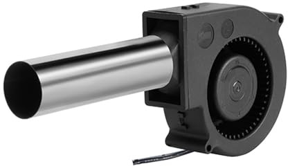 ZYMIADOU Ventilateur souffleur USB 5 V haute vitesse 3200 tr/min avec tube en acier inoxydable pour l'entretien du barbecue au charbon de bois, forge, utilisation en extérieur, ventilateur de cuisine