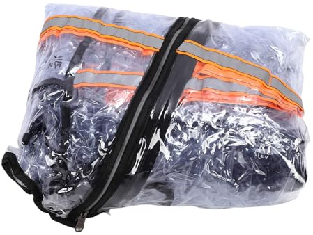 HUSHUI Cubierta de Lluvia de Montacargas, Cubierta de Eva Clear Universal para 6000 Libras Elevadoras con Rayas Reflectantes, Protección Resistente a la Intemperie para el Sol de Polvo