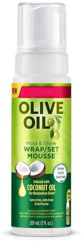 Olive Oil Styling Mousse - 200ml Hair Mousse For Curly Hair - Multi-Purpose Hair Fluffy And Curling Tool for Hydration Nourishing - Fluffy Hair Styling Cream, Rich In Coconut Oil