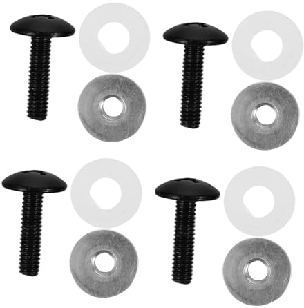 MOBUTOFU Hockey Visor Repair Kit Screws Washers Rings for Helmet Fastening with Protective Weatherproof Hardware for Secure Fit and Quick Maintenance