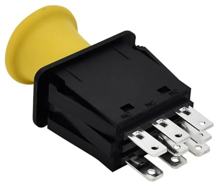 MEXWLOP 5 Amps 16VDC Blade Clutch PTO Switch AM131966 103-5221 925-1716A Compatible with, for, for Tractor L120 L130 Ride On Mower Switch