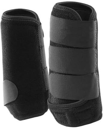 BEALIFE Juego de Vendas para piernas y Botas para Caballos, Equipo de Neopreno para Deportes ecuestres, Suave, con Soporte y amortiguación, Accesorios para Montar, Equipo Salto con amortiguación,
