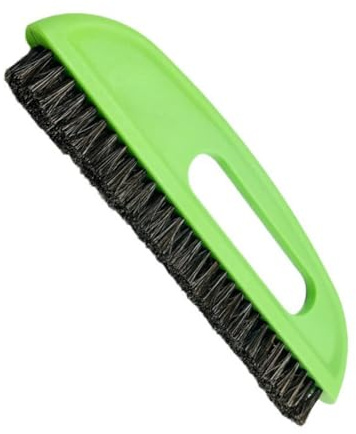 Cepillo de papel pintado verde, mango ergonómico, cerdas largas para pintura de pared suave y herramienta de construcción de decoración