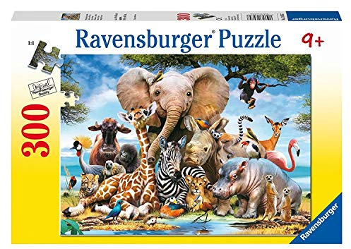 Ravensburger 13075-300 bitar XXL Barnpussel från 9 år - perfekt ålderspassning - Afrikanska vänner - en rolig aktivitet för familjen och barnen