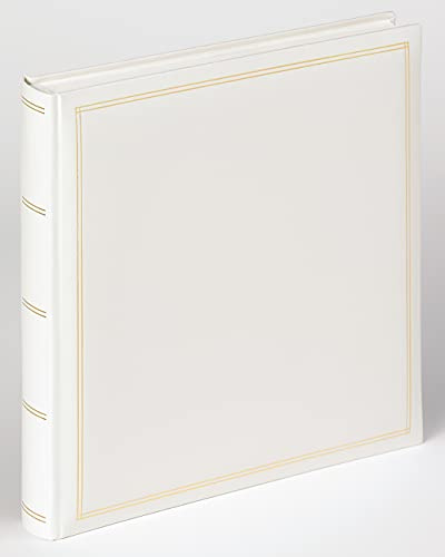walther design Fotoalbum weiss 34 x 33 cm Kunstleder mit Prägung, Monza FA-260-W