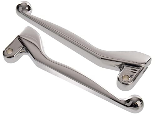 MZA Meyer-Zweiradtechnik GmbH Handhebel SET, ALU-massiv, Bremshebel + Kupplungshebel (auch für Ausführung mit Bremslichtschalter), verchromt, S51, S53, SR50