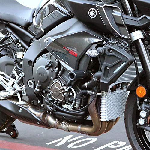 Shogun USA Made Yam MT-10 MT10 SP 2018 2019 2020 2021 2022 2023 2024 2025 2026 FZ10 FZ 10 2017 Black No Cut Frame Sliders Fits ABS & NON ABS Models - 750-6819