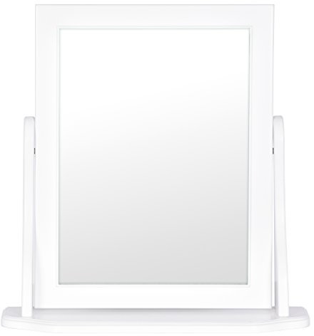 Bella Mirror - White - 46x47cm - Dressing Table Tabletop Mirror - Innova Collection from Home Selections