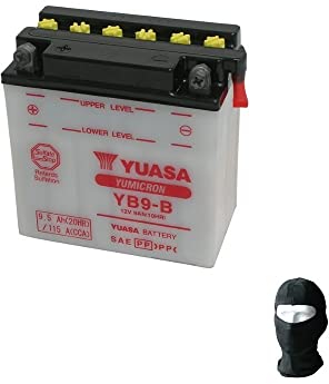 KOMPATIBEL MIT Piaggio Ape Mix/TOP/VPC/VPL/VF (C8000) 50 2014 A 2017 Batterie YB9-B UASA 12V / 9AH BEREITS BEREIT BATTERIEN FÜR Motorrad-Roller SPEZIFISCHE HERVORRAGENDE QUALITÄT