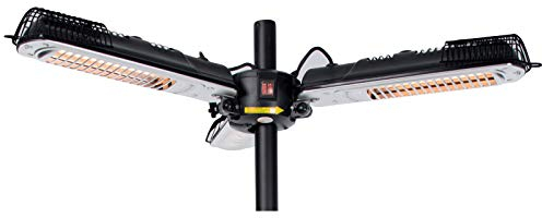Mi-Heat Parasol chauffant Chauffage radiant de terrasse avec 2000W - Parasol chauffant Chauffage radiant de terrasse